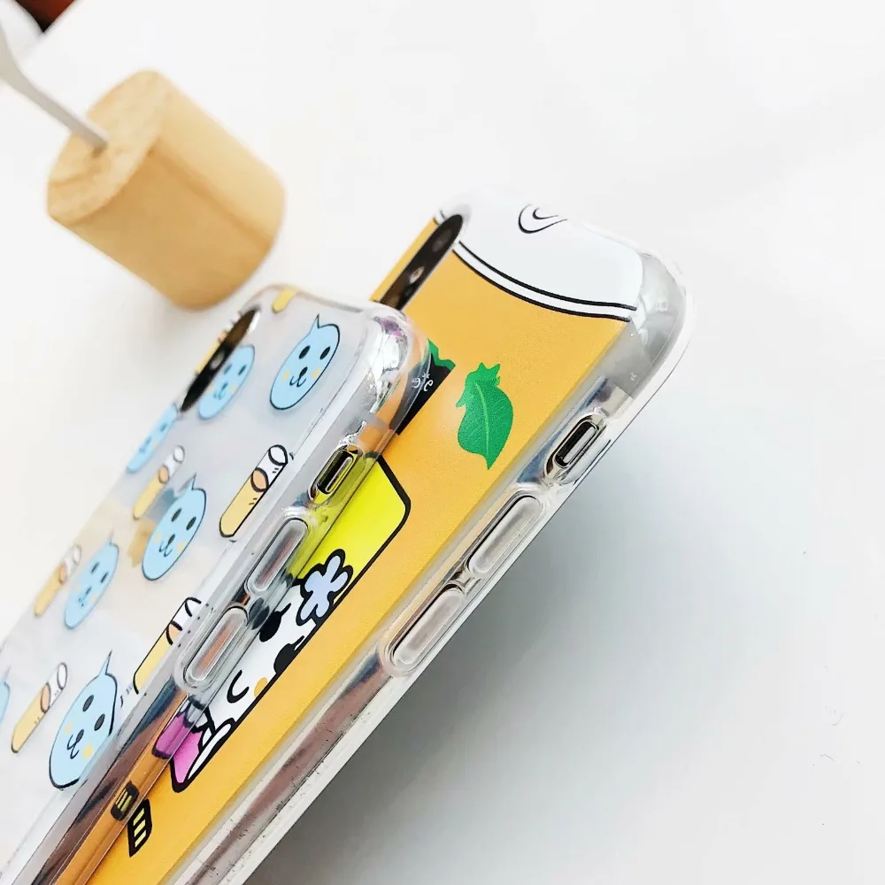 ORYKSZ милый мультфильм Прозрачный шаблон чехол для телефона iphone X Чехлы 6 S 7 8 плюс