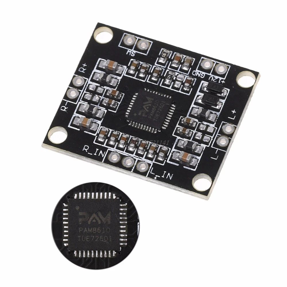 Новый PAM8610 2*15 Вт стерео цифровой усилитель плата двухканальный Прямая