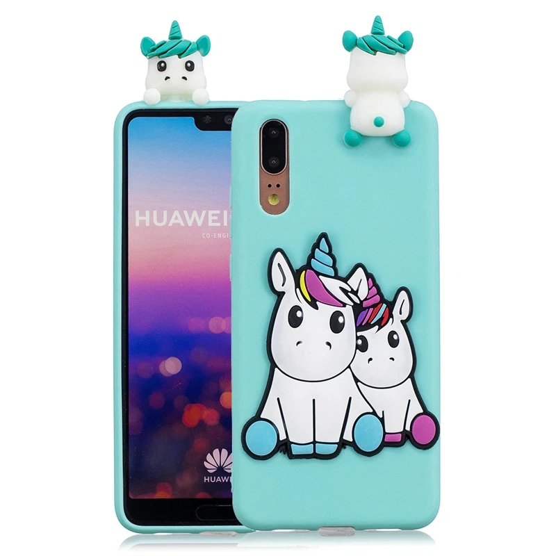 3D игрушки мультфильм чехол для Huawei P20 Lite Pro мягкий TPU силиконовый Чехол | Мобильные