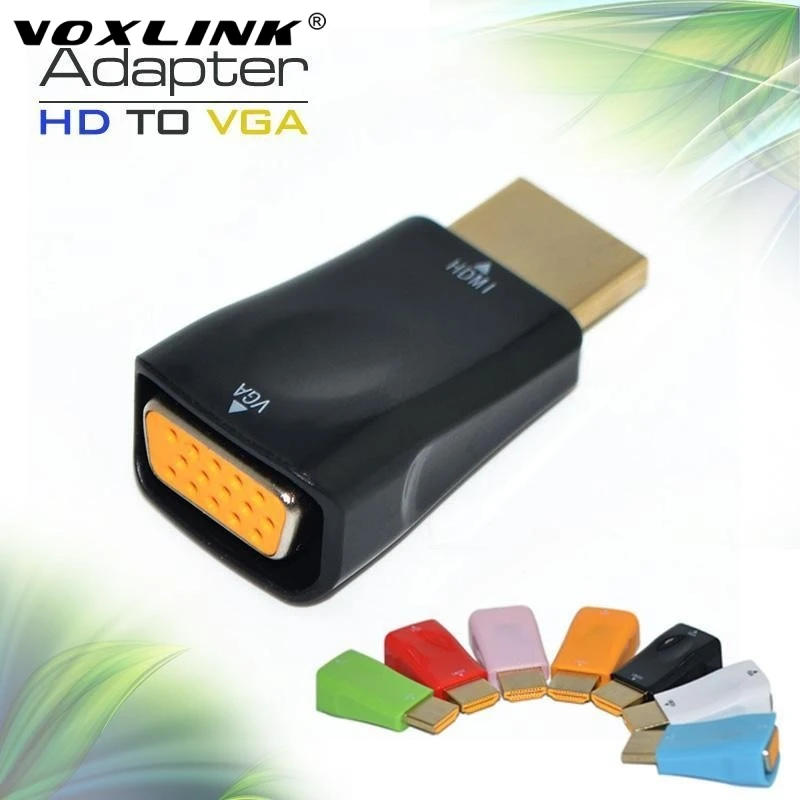 Портативный HD to VGA Adapter цифро-аналоговый преобразователь Беспроводной мужчин и