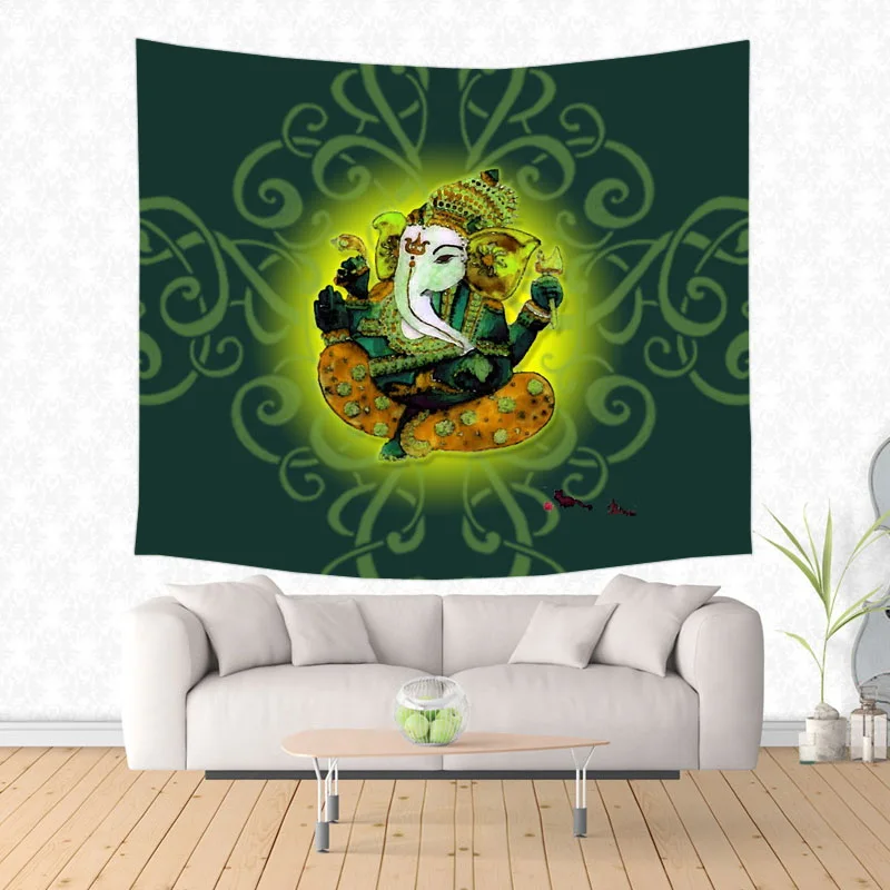 Настенный Коврик Ganesha Of Hinduism Lord подвесная Гобеленовая кровать коврик для йоги