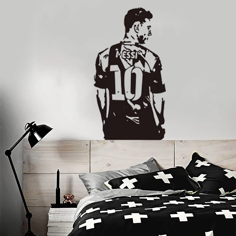 Настенная Наклейка stizzy Messi настенные наклейки для футбола звезды футболиста
