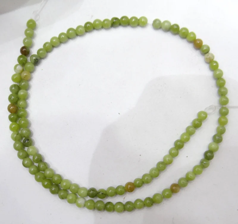 Натуральный камень зеленые южные бусины из нефрита 15 &quotStrand 4 6 8 10 12 мм выбрать