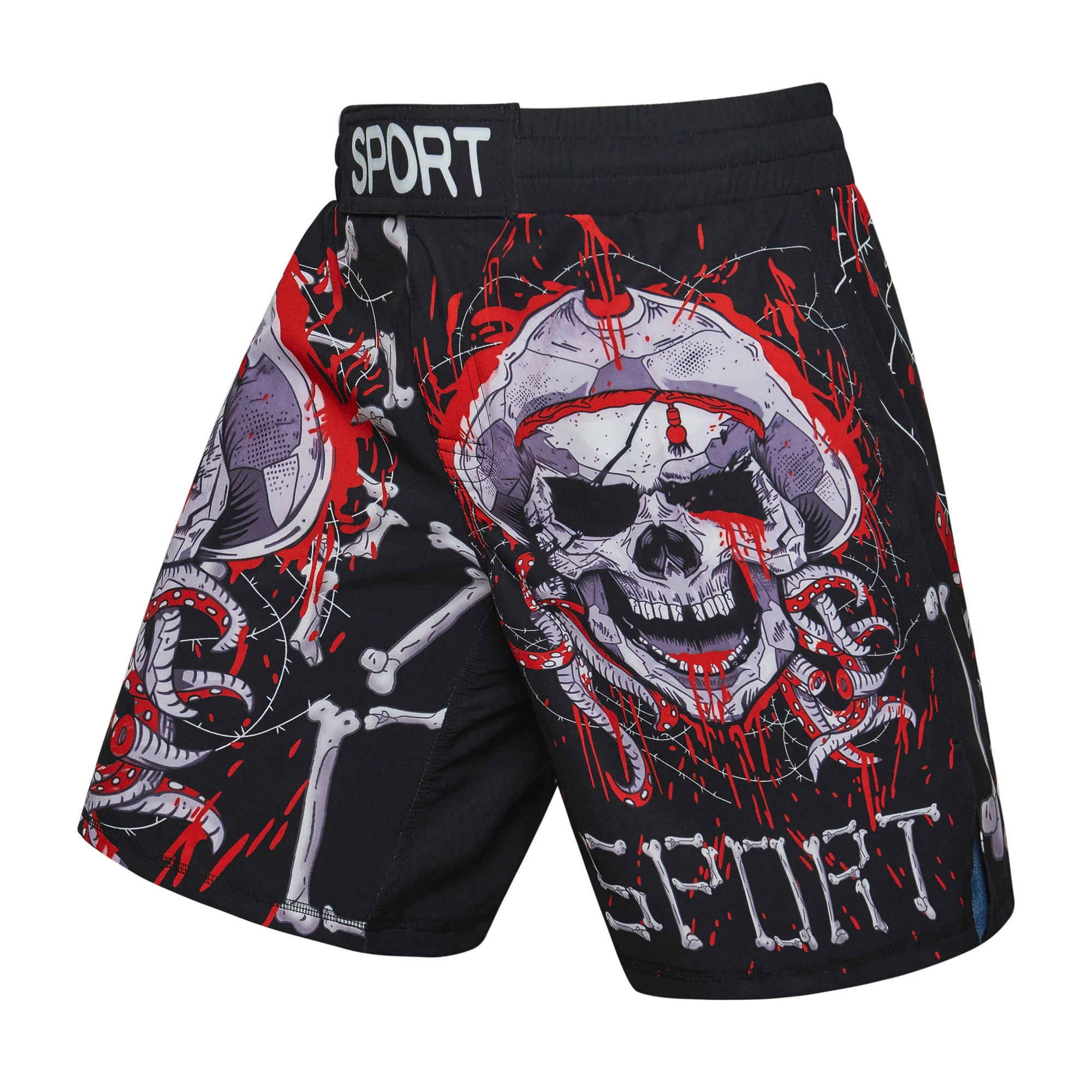 Высокое качество UFC BJJ MMA Fit Мужские шорты с принтом 3D Fight Grappling Короткие полиэстер Kick гель Муай Тай шорты codylundin