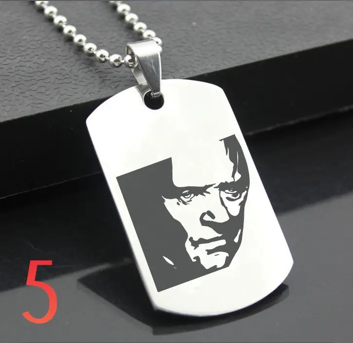 

Perfect JL ANTHONY HOPKINS Western Style Army card Personalized Diy Letters Pendant Steel Necklace personality Gifts ADN01