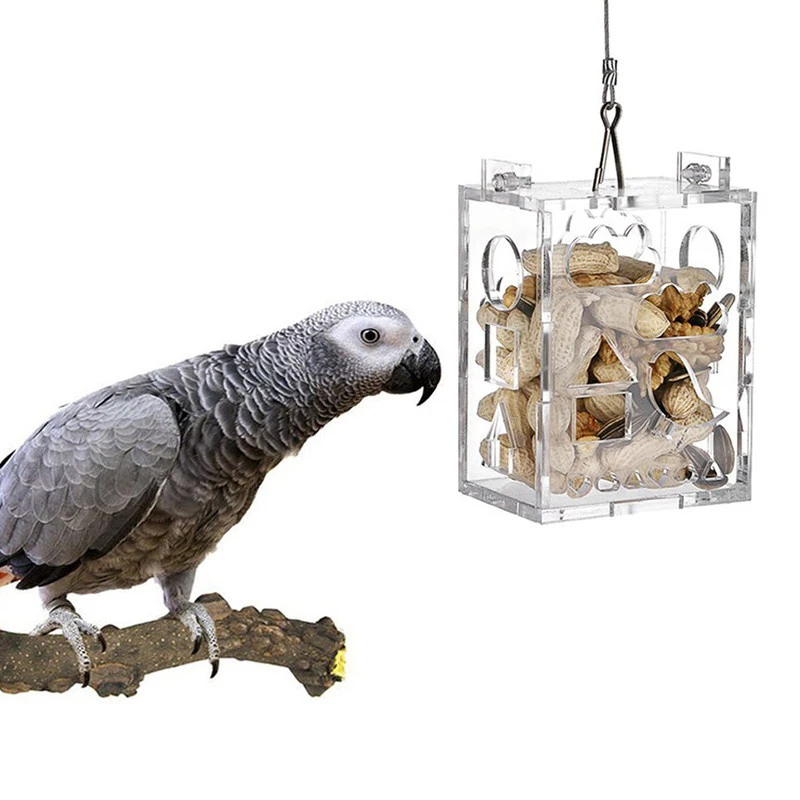 2019 1 шт. игрушка в клетке пищевой Пожиратель попугай для Parrotsforagingfeeder Прямая