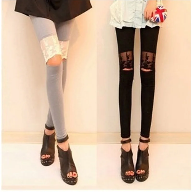 Женские кружевные леггинсы черные и белые с дырками 2020|sexy lace leggings|womens leggingslace leggings