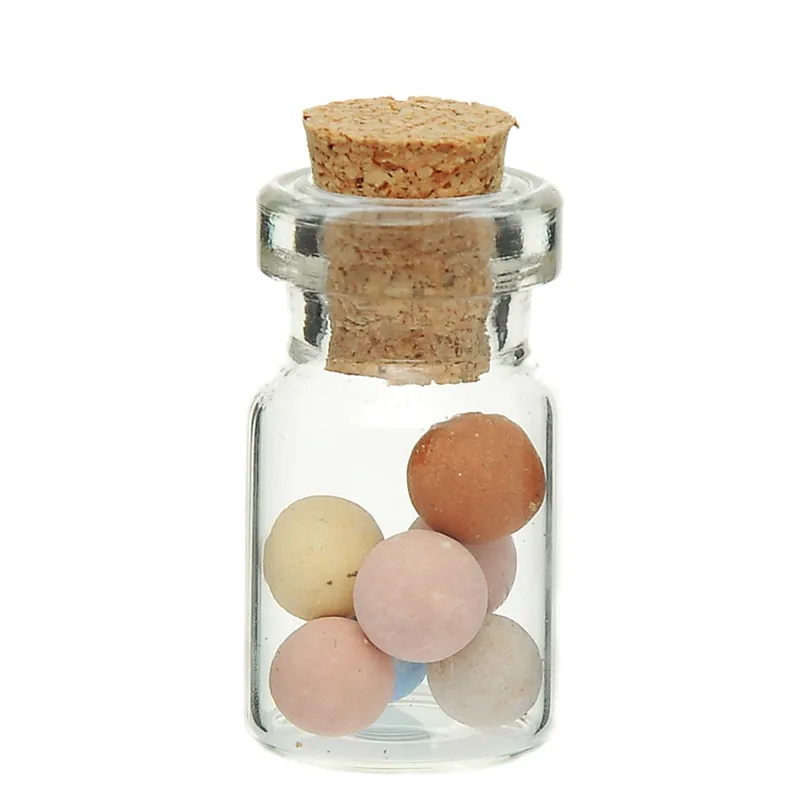 50 шт прозрачный маленький стеклянный дисплей стеклянная посуда бутылки зелье