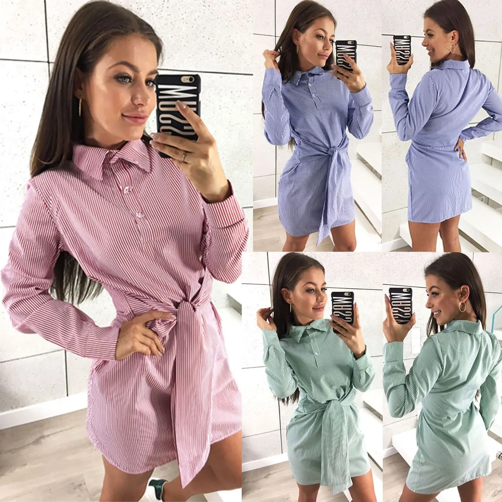 

2018 женское весенне-осеннее богемное повседневное Короткое мини-платье для вечеринок, Клубная одежда, Пляжное Платье, сарафан, топы, рубашки,...