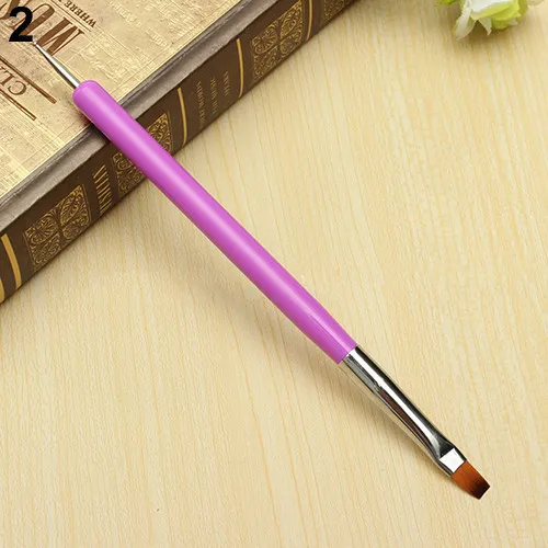 UV Gel Acrylic Nail Art Brush Liner Painting Pen Decoration Tool Set Marbleizing Dot Purple Lake Blue | Красота и здоровье