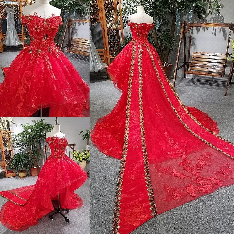 Красное Кружевное платье без рукавов с высоким и низким шлейфом|evening dress|long train prom