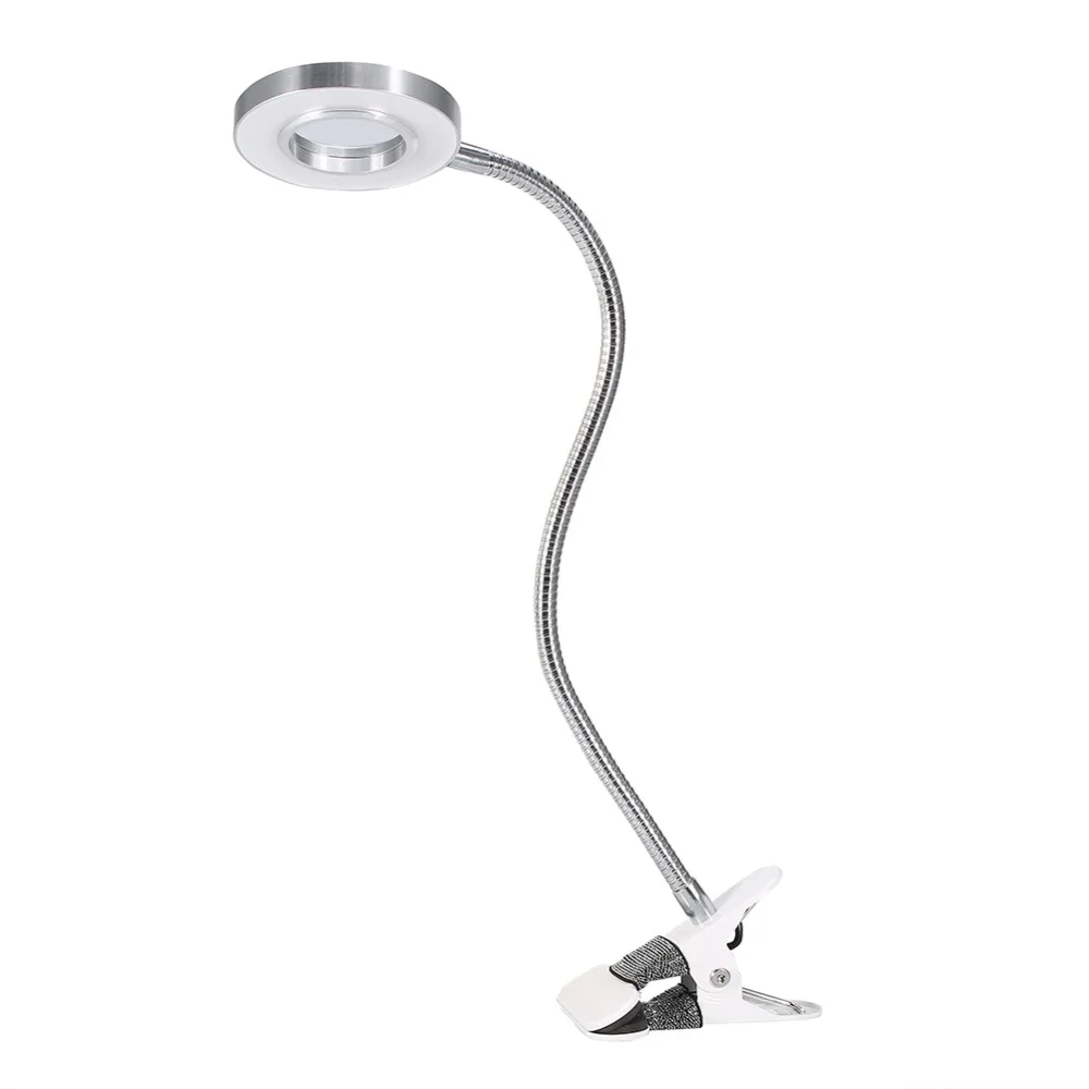 1PC USB Charging Eyebrow Lip Tattoo Manicure Nail Art Eyelash Extension Shadowless Warm Light Beauty Table Lamp With Clip | Красота и