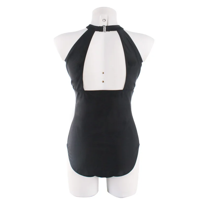 PACENT сексуальный цельный купальник черный монокини высокая горловина для женщин