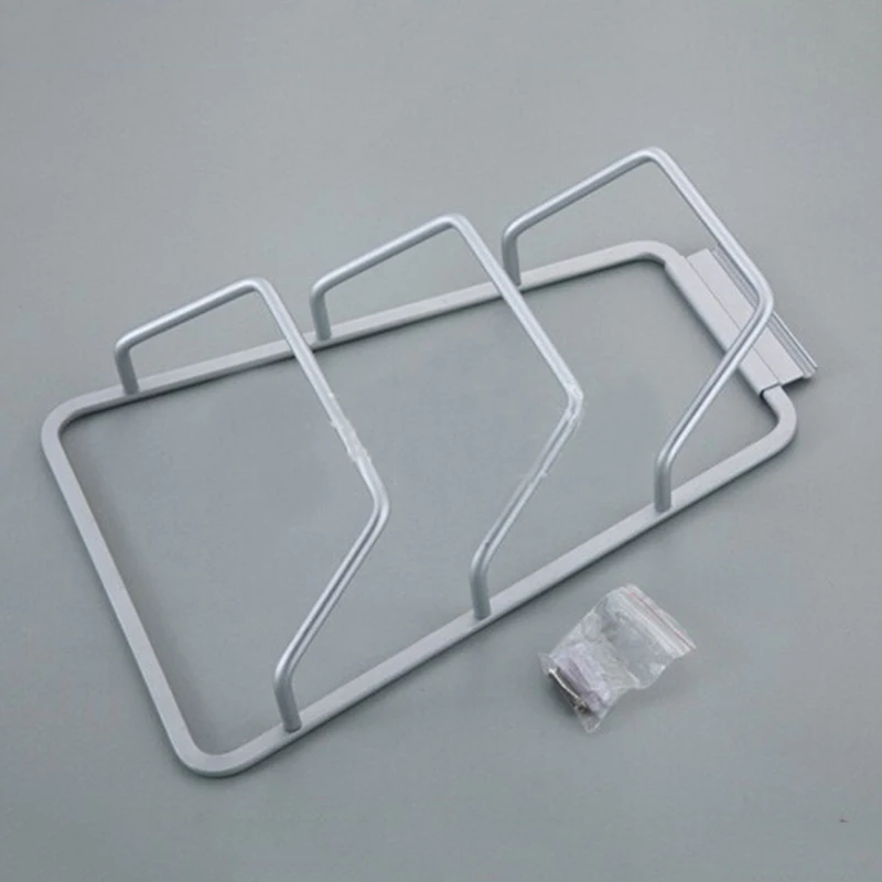 New Aluminum Kitchen Cabinet Door Pot Pan Lid Holder Wall Mounted Rack Organizer Storage Space Saver | Дом и сад