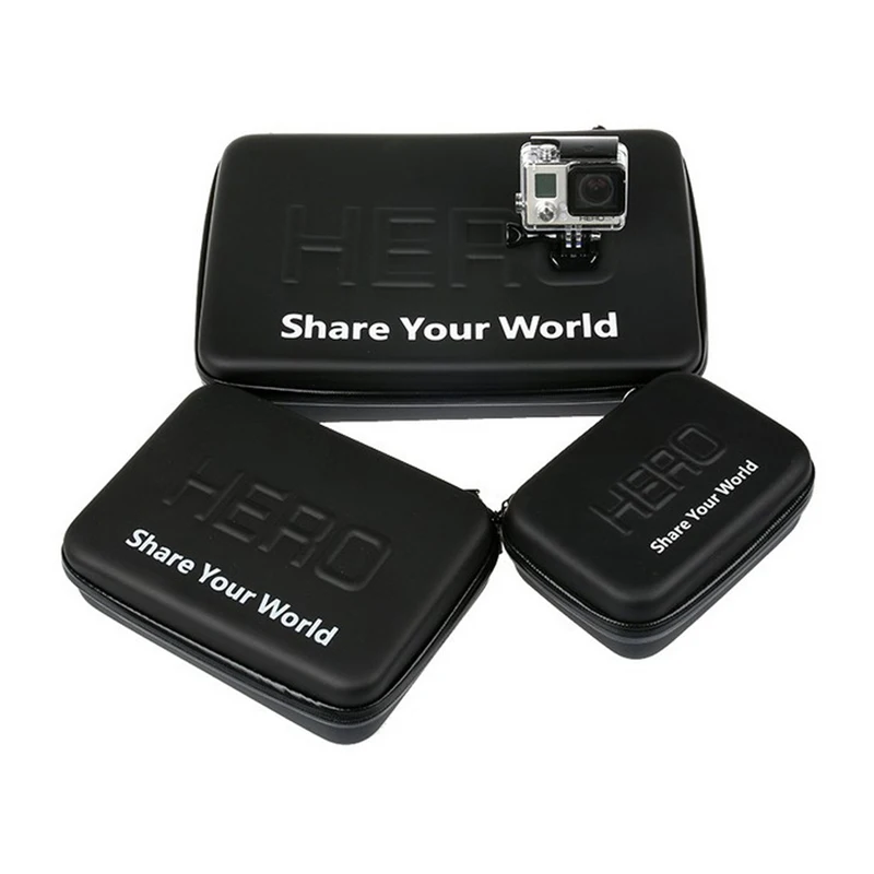 Portable Waterproof Storage bag Case Protective Box S M L Size For GoPro Hero 7 6 4 5 3+3 Xiaomi Yi 4K SJCAM Camera Accessories |