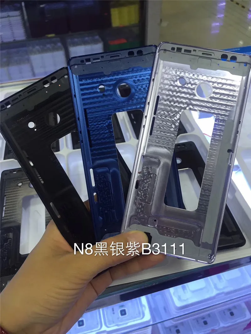 30 шт./лот DHL для Samsung Note 8 N950 средняя рамка Корпус металлическая Внешняя Шасси ЖК