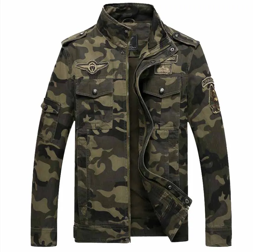 Camouflage green LONMMY зима бомбардировщика куртки мужские в стиле милитари бренд угона зимние мужские куртки Для мужчин s пальто армейские куртки Для мужчин пальто для мальчиков хлопок M-6XL - Цвет: Camouflage green