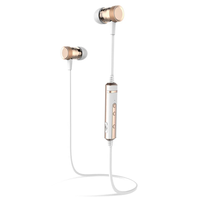Aibesser CSR8635 wireless bluetooth earphone English voice prompt high fidelity in-ear magnetic subwoofer earphones | Электроника