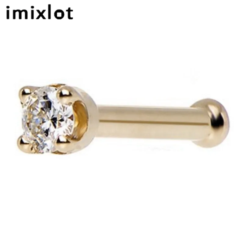 Imixlot 5 шт. многофункциональные носовые гвозди в стиле панк с цирконием 7 слов