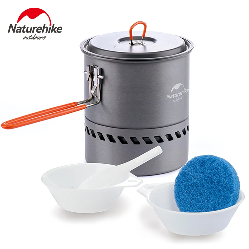 Naturehike Aluminium Alloy Non-stick Picnic Pot And Pan Camping Outdoor Folding Cookware 2-3 Person |