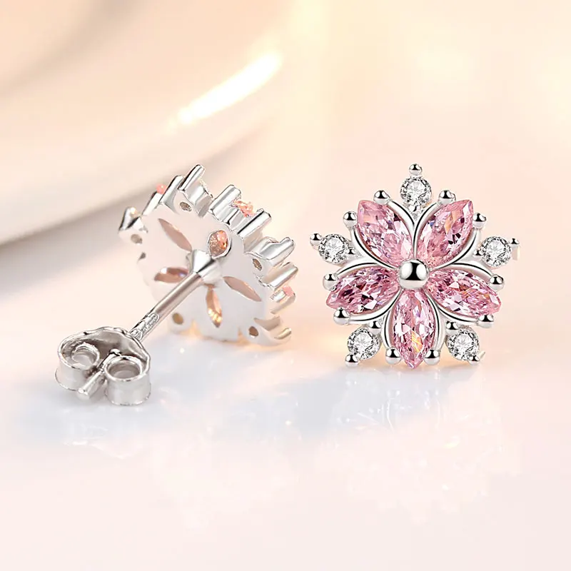 Женские серьги из серебра 925 пробы с фианитом Украшения и аксессуары
