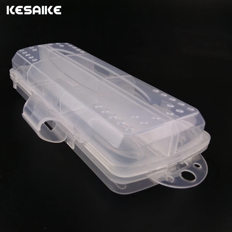 KESAIKE 16.5cm Fishing Box Accessories Lures Bait Case Transparent Shrimp Boxes for Tackle Fish Baits Tools | Спорт и развлечения