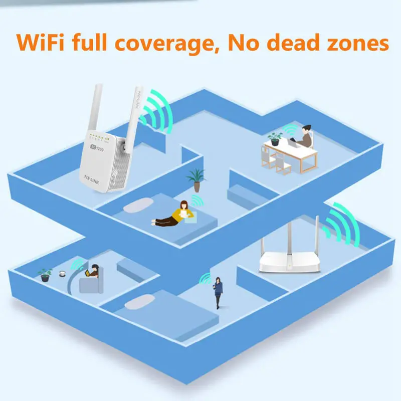 Фото PIX-LINK Lv-Ac12 Ac1200M ретранслятор/маршрутизатор/точка доступа беспроводной Wi-Fi с PIX-LINK Lv-Ac12 Ac1200M ретранслятор/маршрутизатор/точка доступа беспроводной Wi-Fi с