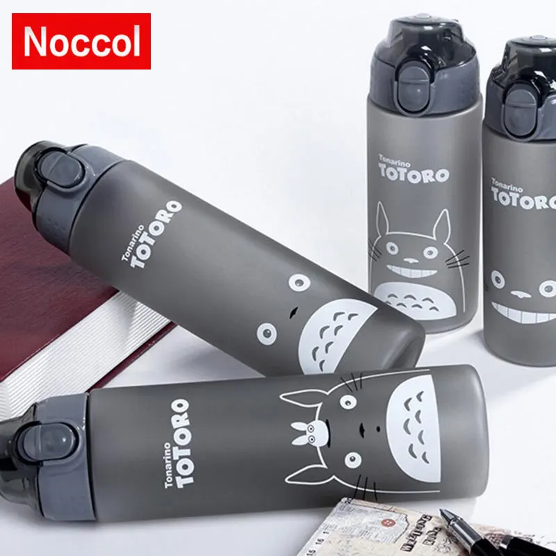 Noccol 500 мл/700 мл Тоторо бутылка для воды мультфильм скраб бисфенол-а спорта