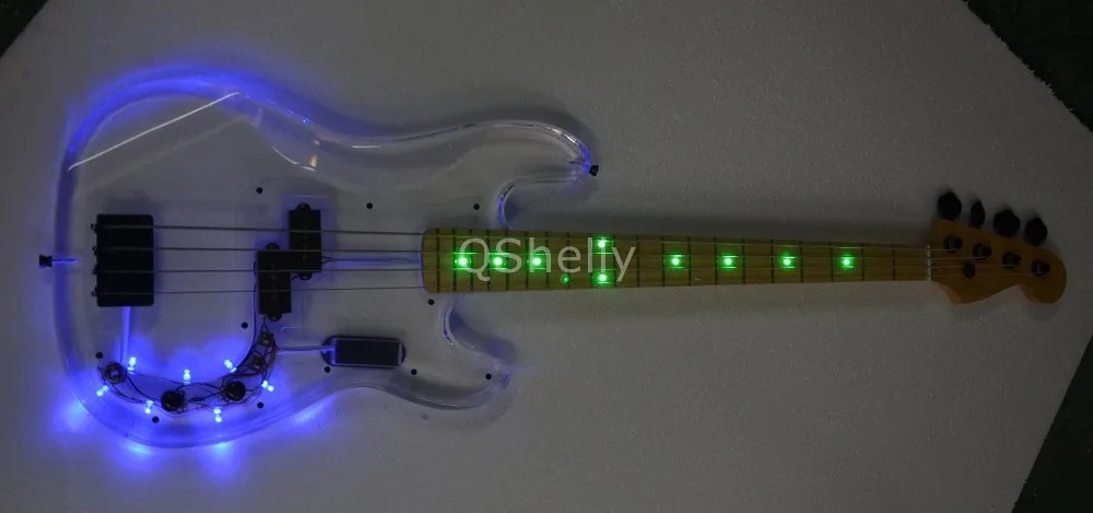 Одежда высшего качества QShelly по заказу Крупногабаритные акриловые 4 строки Jazz Bass