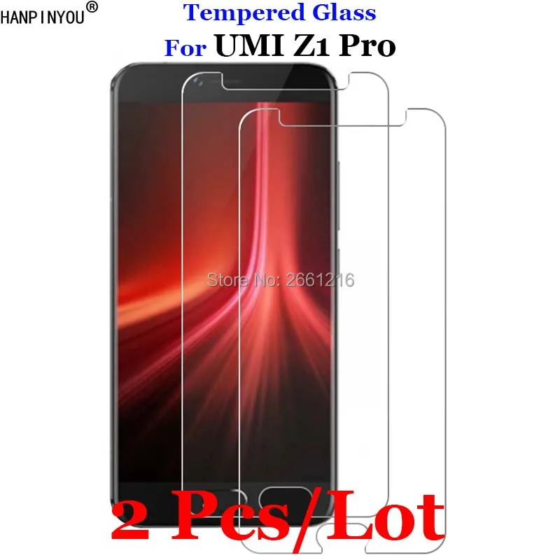 2 шт./лот для UMI Z1 Pro закаленное стекло 9H 2.5D Премиум Защитная пленка экрана UMIDIGI / Z1pro