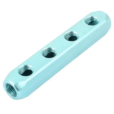 12mm Thread Dia 4 Way Hose Pipe Inline Manifold Block Splitter