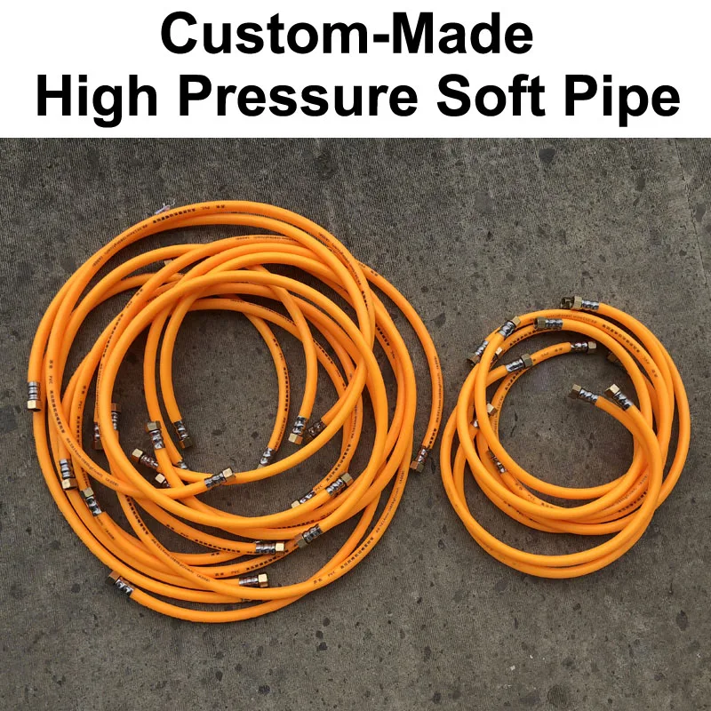 

NuoNuoWell Custom-Made 1/4'' High Pressure Soft Pipe M14*1.5 Male x Female Explosion-proof Tube