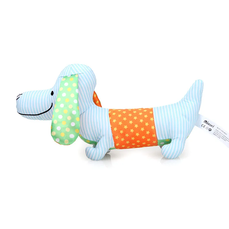 Милый креативный вокальный шейкер для младенцев Такса щенка плюшевая игрушка