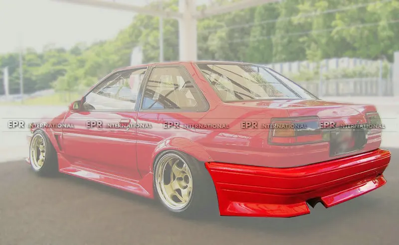 FRP RUF комплект для Тойота AE86 Trueno стиль стекло волокно передний/задний бампер