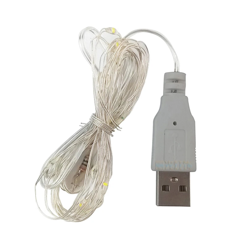 2 м 20 светодиодный 3 30 Usb мини Медный провод светящиеся гирлянды свет | Лампы и