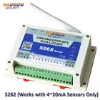 Беспроводной сетевой регистратор данных Badodo GSM GPRS, 4 устройства для 4  20 мА, аналоговый сенсор S262, сетевой регистратор влажности, метеостанция