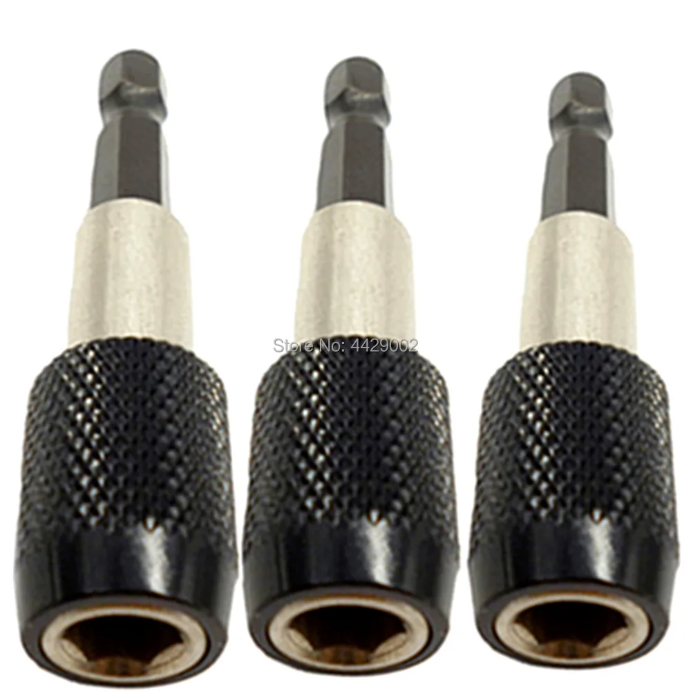 

3pc Magnetic Screwdriver Bit Holder 60mm 1/4" Magnetic Hex Hexagonal Quick Change Screwdriver Drill Bit Holder Screw Driver Bits