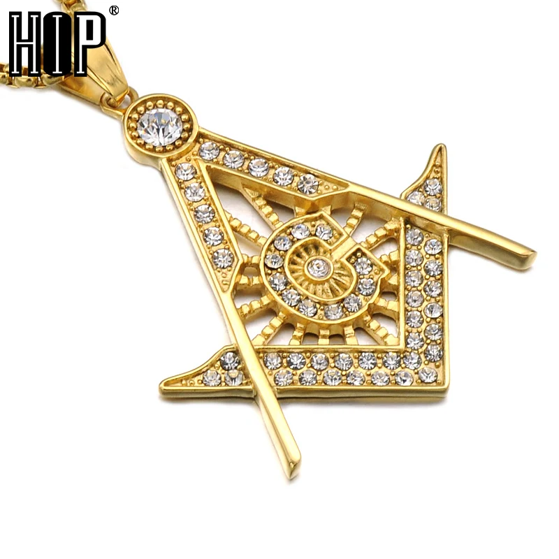 Подвески в стиле хип хоп масонство золото нержавеющая сталь|pendant necklace|necklace for