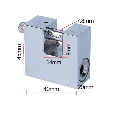 Only 40mm 1 шт. прямоугольной замок Сталь+ оцинкованного железа замок Anti-Theft Водонепроницаемый пыли Прай security lock замок двери универсальный открытым - Цвет: Only 40mm