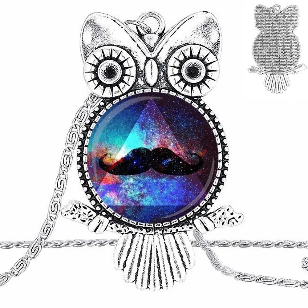 EJ Глянцевая фиолетовая Туманность Космос Вселенная модная стеклянная подвеска