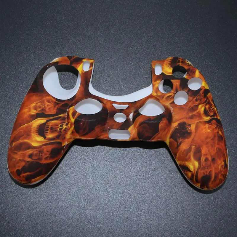 YuXi Камуфляжный силиконовый гелевый резиновый мягкий чехол для Dualshock 4 Playstation 4 PS4 Pro Slim контроллер - Цвет: No.10