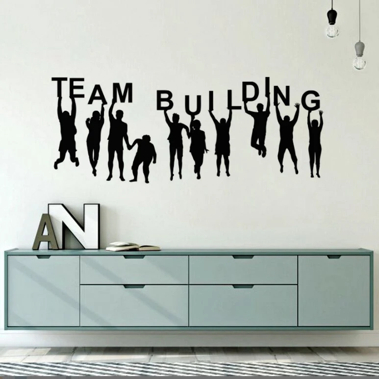 Офисная комната украшение команда здание Цитата Настенная Наклейка Винил Teambuilding