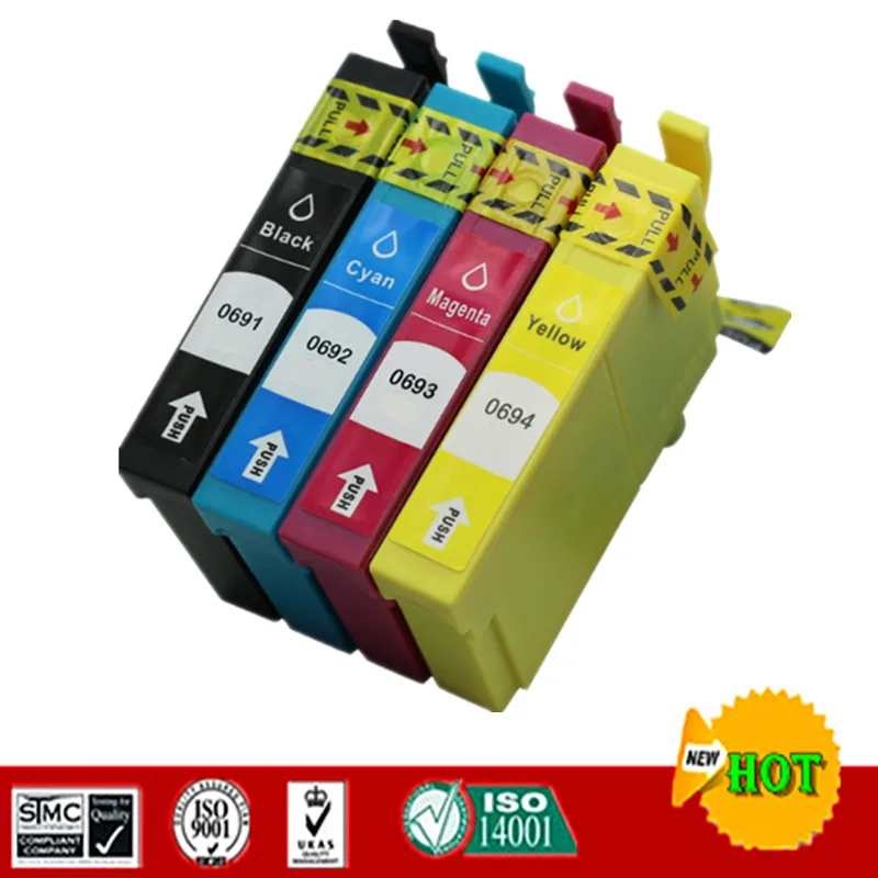 

Compatible ink cartridge for T0691 T0691- T0694 suit for Epson NX115 NX200 NX215 NX300 NX305 NX400 NX415 NX510 NX515 etc.