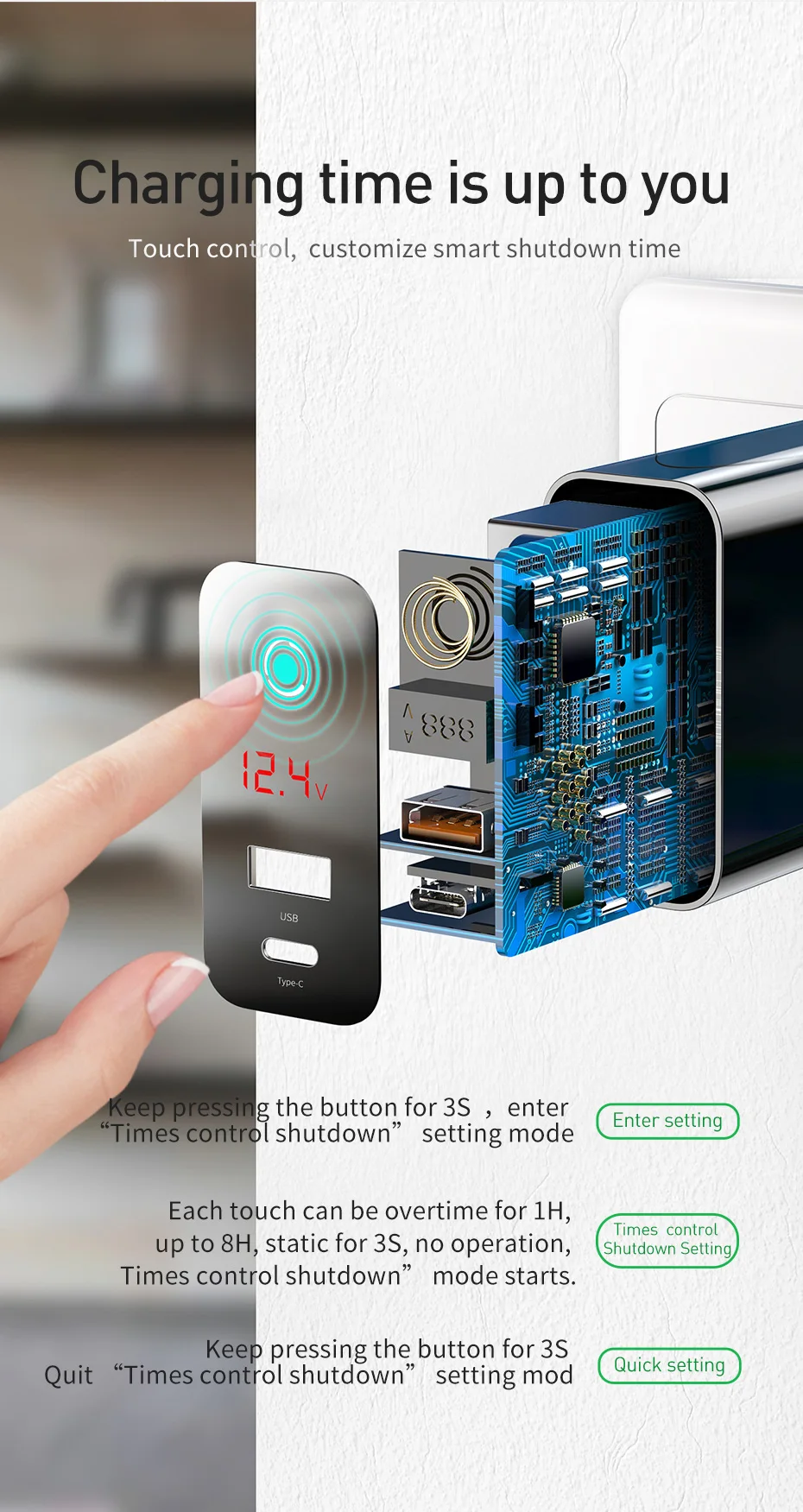 Baseus Quick Charge 4,0 3,0 USB зарядное устройство для iPhone 11 Pro Max samsung Xiaomi huawei SCP QC4.0 PD быстрое настенное зарядное устройство для мобильного телефона
