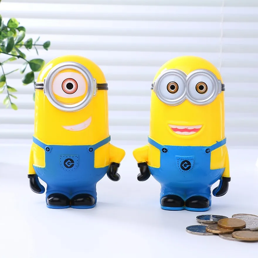 Миньоны кумбара Копилка сейфы монеты копилка Гадкий я кассовый ящик Tirelire пластик