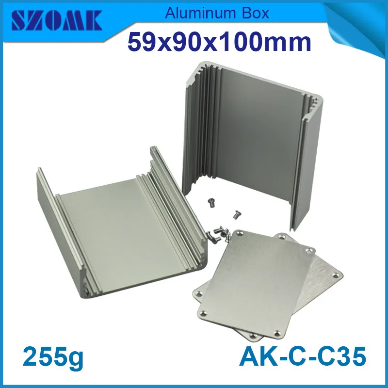 1 шт. серебристый алюминиевый корпус для самостоятельного изготовления