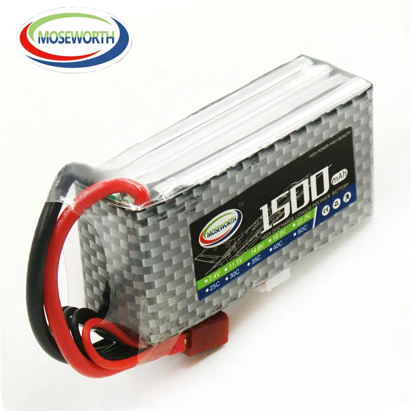 4S 14 8 V 1500 мА/ч 25C Lipo Батарея для RC вертолет Дрон самолет Авто Квадрокоптер