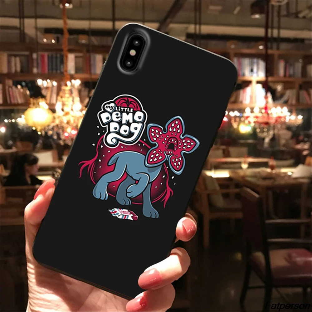 Странные вещи 3 для iPhone XS MAX X XR 5S 6 6s 7 8plus Coque Чехлы Samsung s8 s9 s10plus черный мягкий