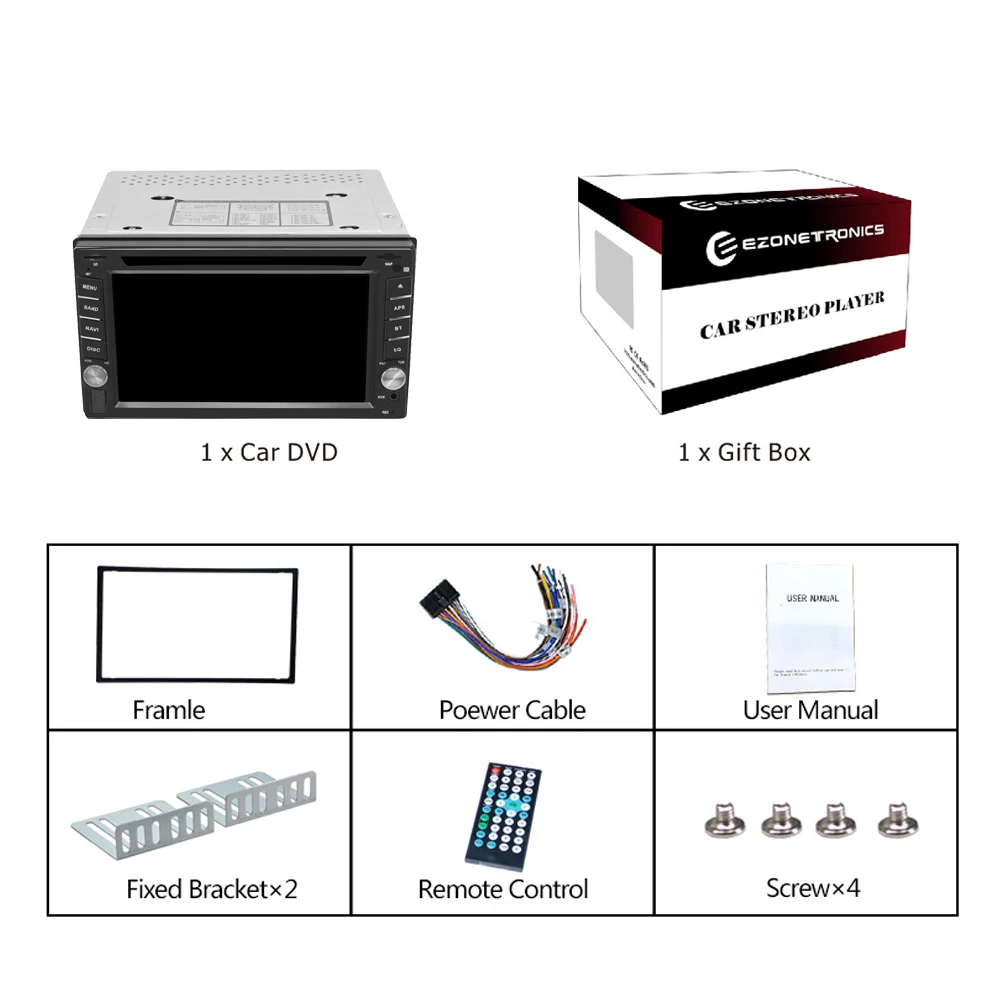2Din универсальный dvd-плеер Авторадио carplay 6,2 дюймов Автомобильный Радио Стерео Bluetooth USB/SD Руль управления телефон двойной Din