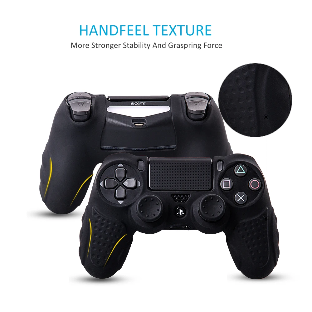 Высокое качество чехол для PS4 с 8 шт. Stick Thumb ручки анти скольжения силиконовые сцепление чехол для Playstation 4 DualShock4 контроллер